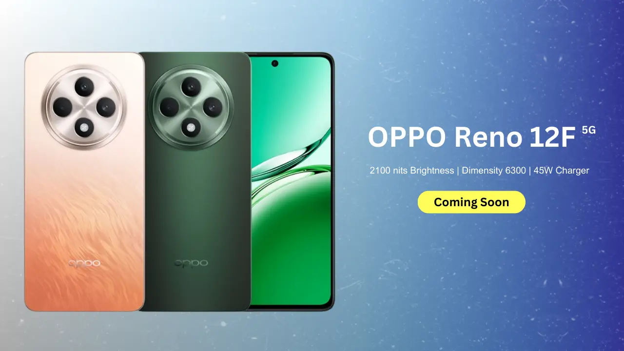 OPPO Reno 12F: 12GB रैम और 32MP सेल्फी कैमरे के साथ जल्द लॉन्च होगा OPPO का ये धांसू फ़ोन!