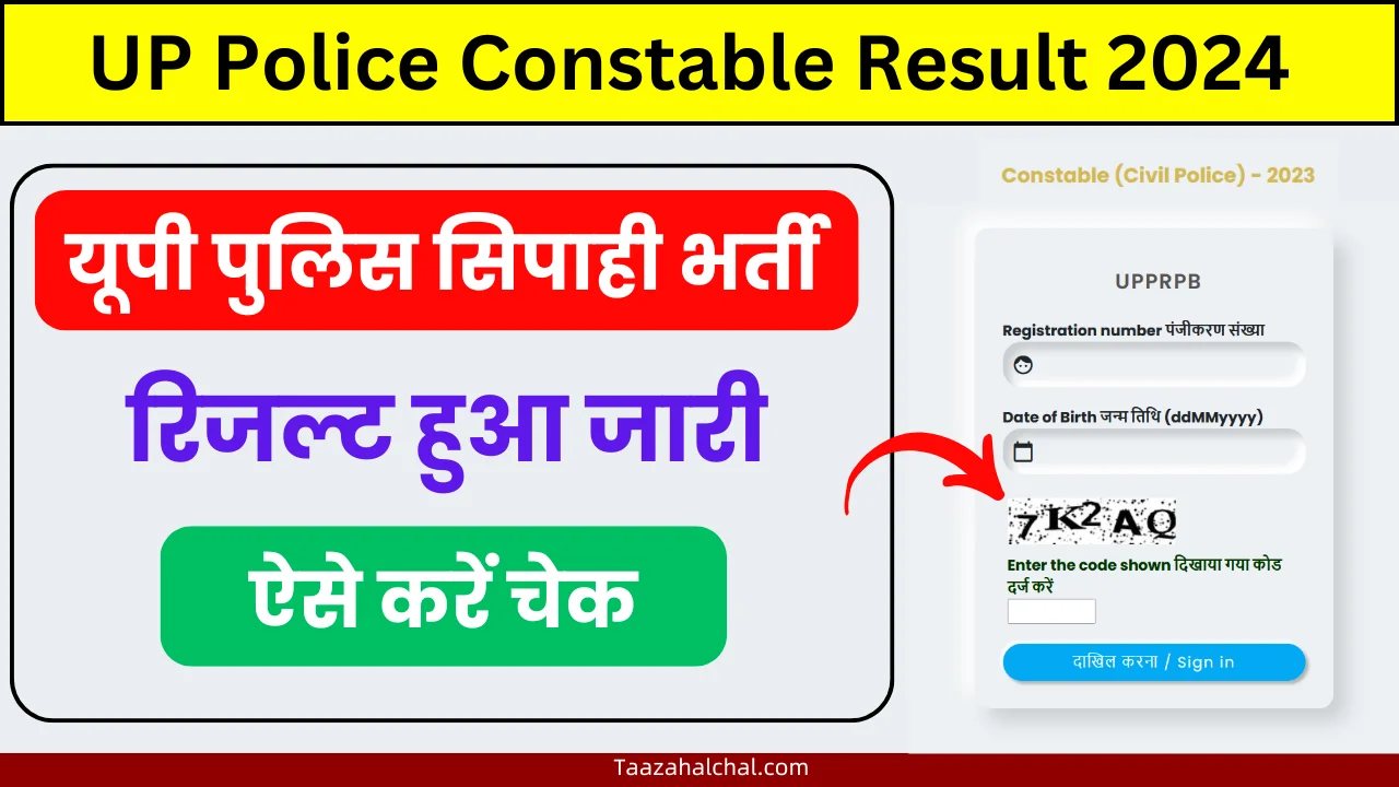 UP Police Constable Result 2024: यूपी पुलिस सिपाही भर्ती का रिजल्ट हुआ जारी, ऐसे करें चेक