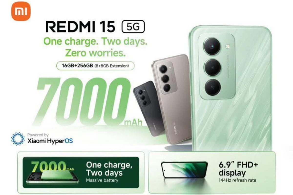 Redmi 15 5G जल्द लॉन्च होगा 7000mAh की बैटरी और 144Hz रिफ्रेश रेट के साथ