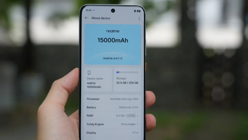 Realme 15000mAh Battery Phone: Realme ने पेश किया 15,000mAh की बड़ी बैटरी वाला स्मार्टफोन, जानिए स्पेक्स और कीमत
